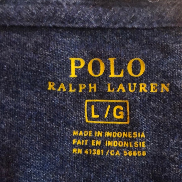 Ralph Lauren (Polo) Navy Blue Heather Long Sleeve - Picture 2 of 2
